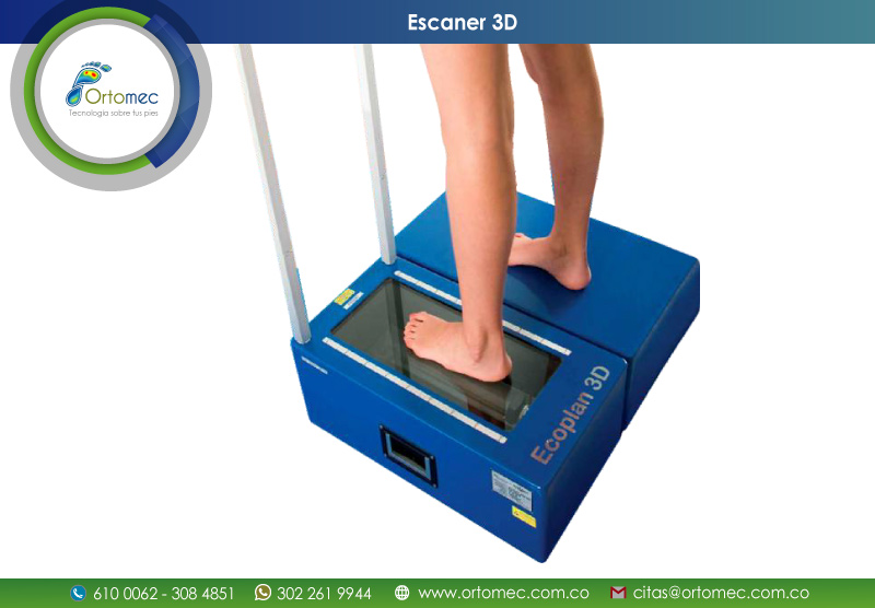 escaner 3d del pie